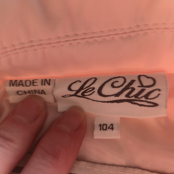 Le Chic Glamorous Pink Ruffle Girls Trenchcoat - Picture 2 of 7